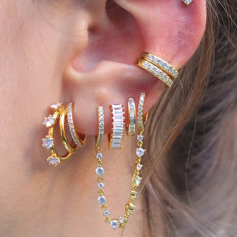 CRMYA Gold-Plated Stud Earrings