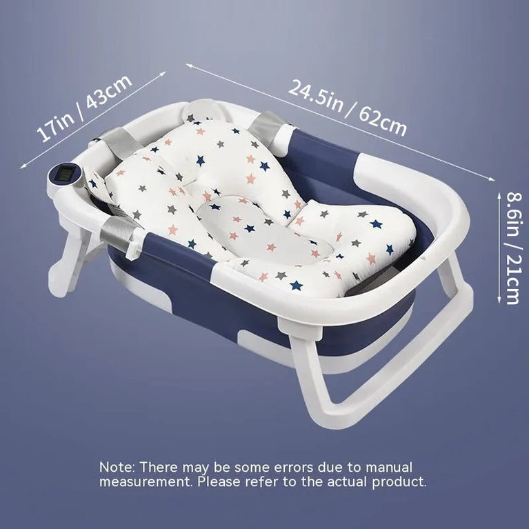 Folding Baby Bath Tub Portable Baby Shower