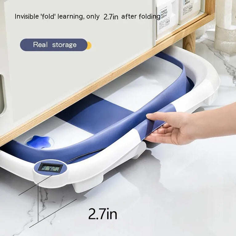 Folding Baby Bath Tub Portable Baby Shower