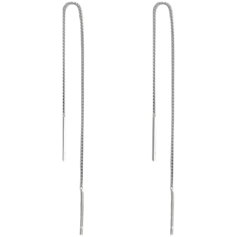 Silver Needle Earrings