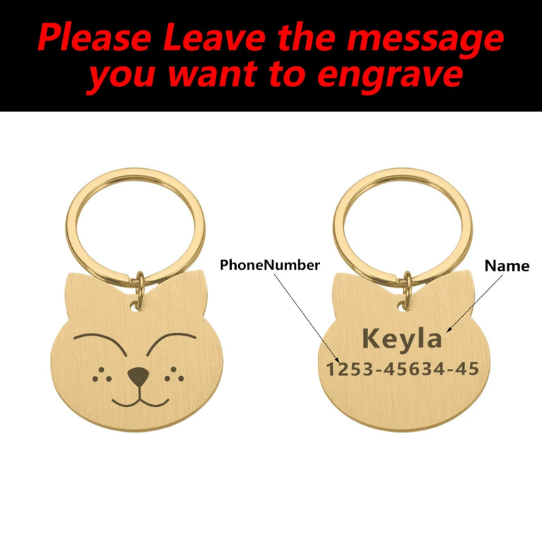 Cat name necklace
